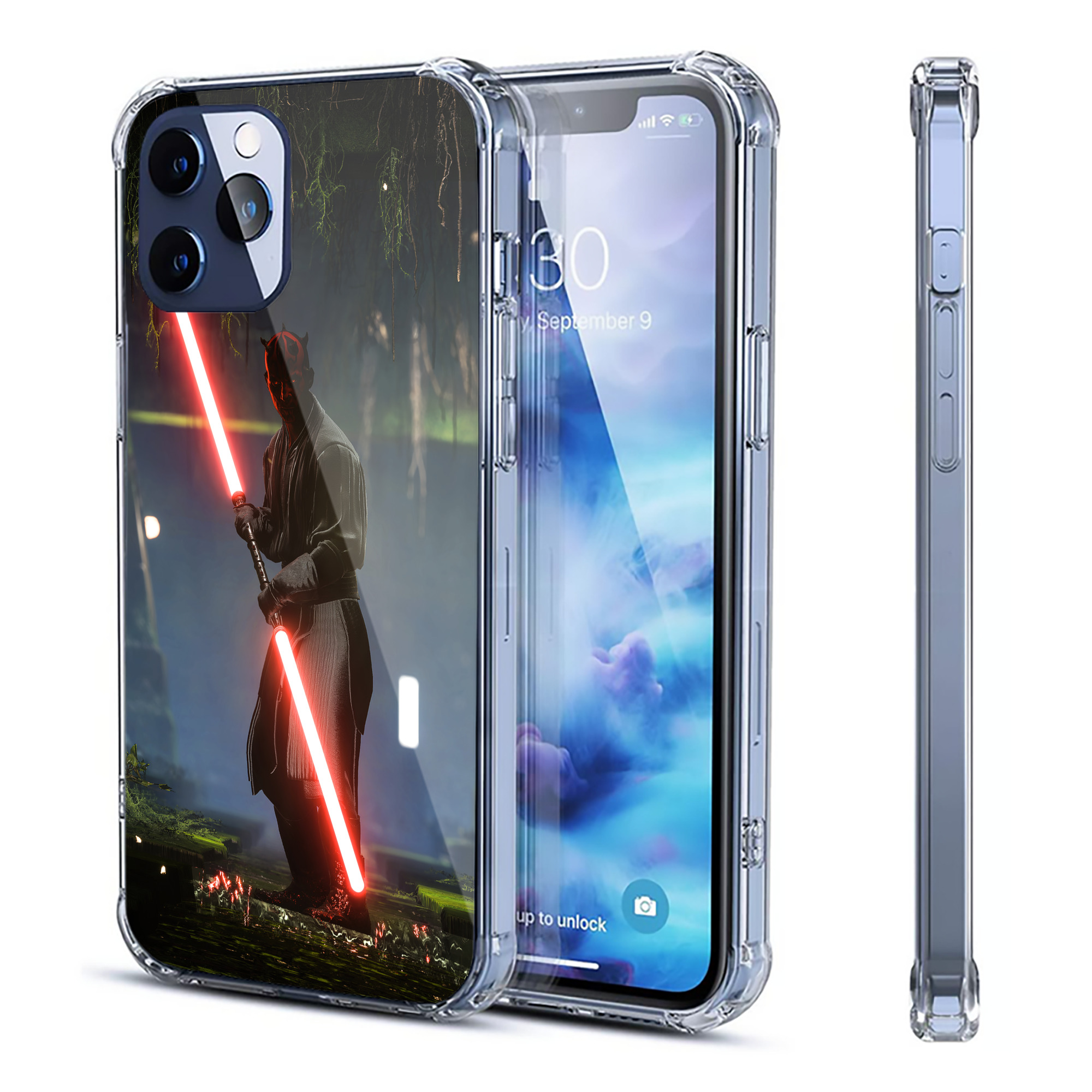 （画像用） スター・ウォーズ Star Wars 【iPhone 12シリーズ対応】透明スマホケース（クリアソフトケース）